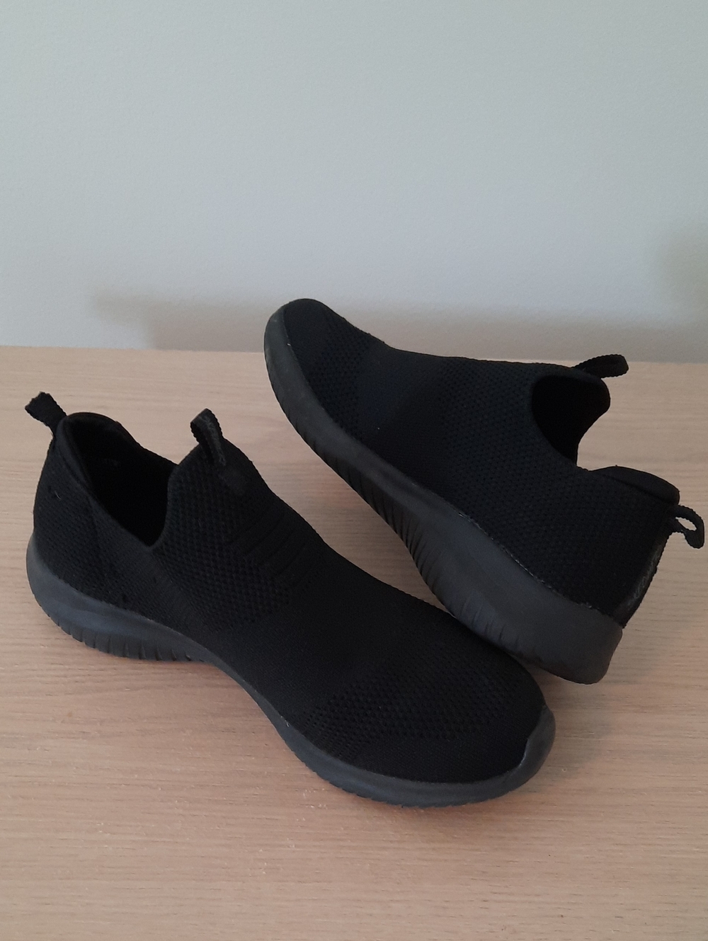 Skechers Women's Slip-On Knit Sneakers - Black